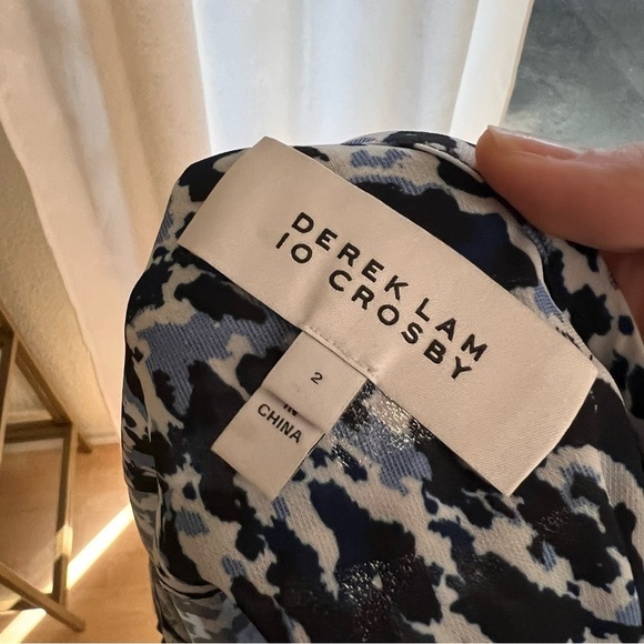 Derek‎ Lam 10 Crosby NWOT Women's Leopard Print Blouse with Long Sleeves Size 2 - Picture 9 of 12